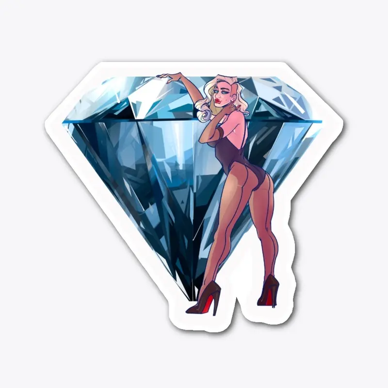 Miss Diamond Sticker