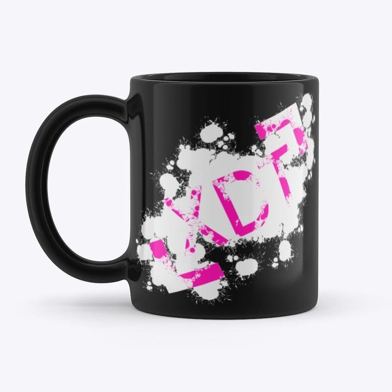 XDT Neon Splatter - Black Mug